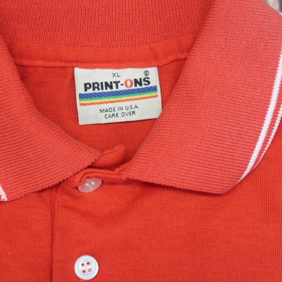 Vintage Fresno State University Bulldogs Polo Shirt Print Ons FSU Mens Red XL - Picture 7 of 10